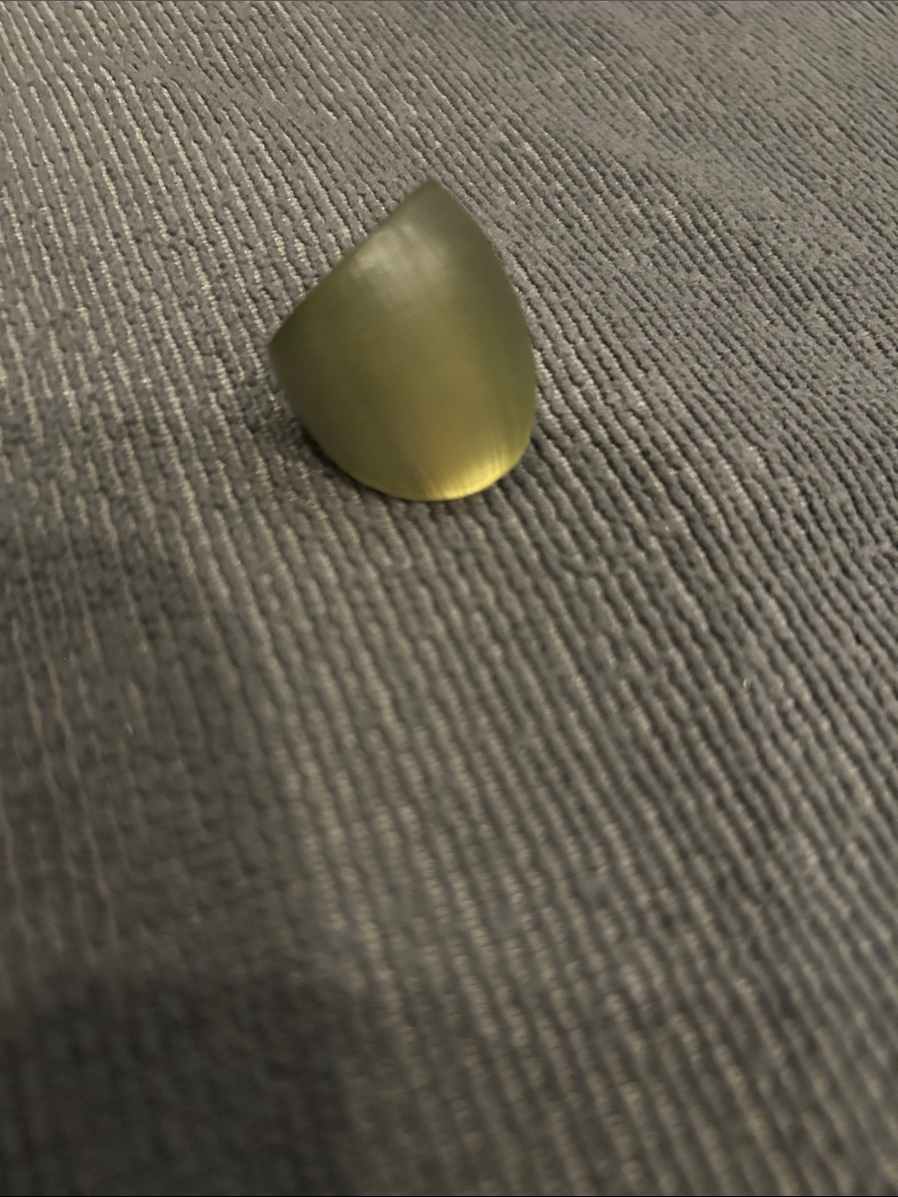 Alexis Bittar Olive-Gold lucite block Statement Ring